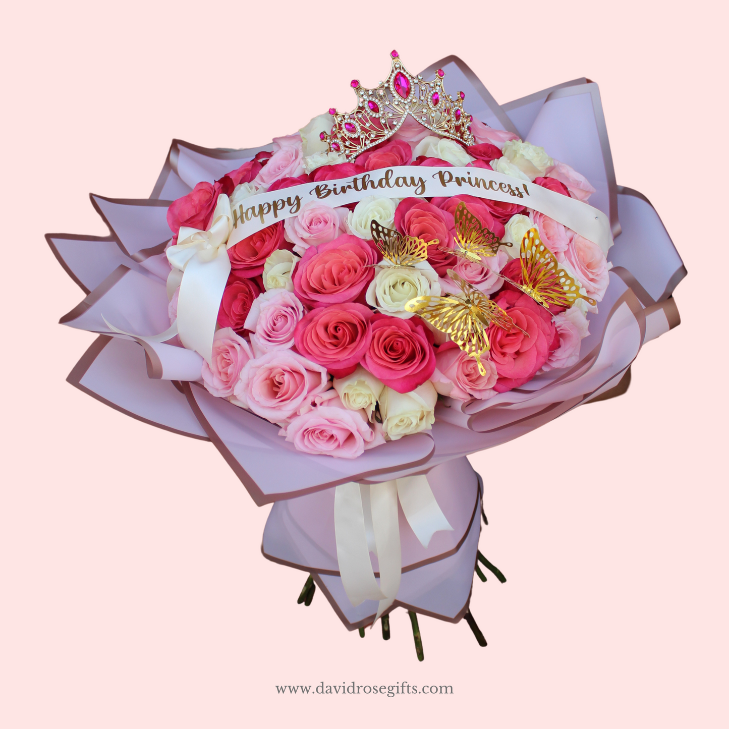 Ramo Buchon Pink and White