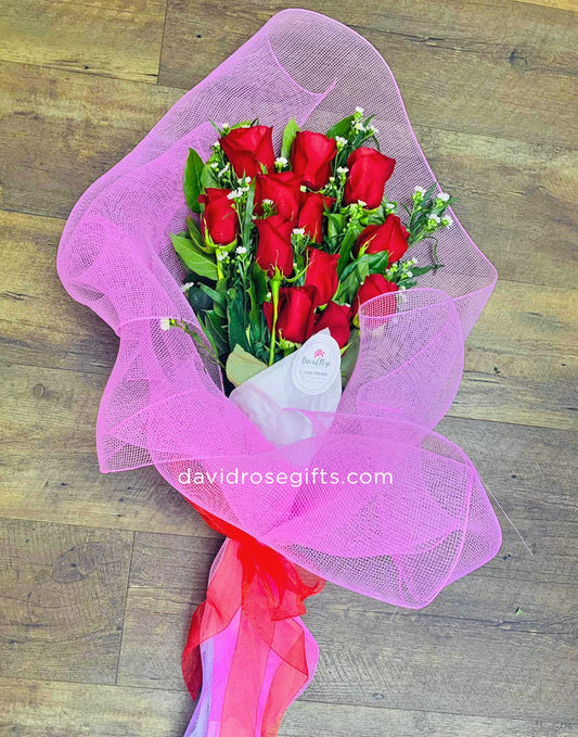 Dozen Roses Bouquet