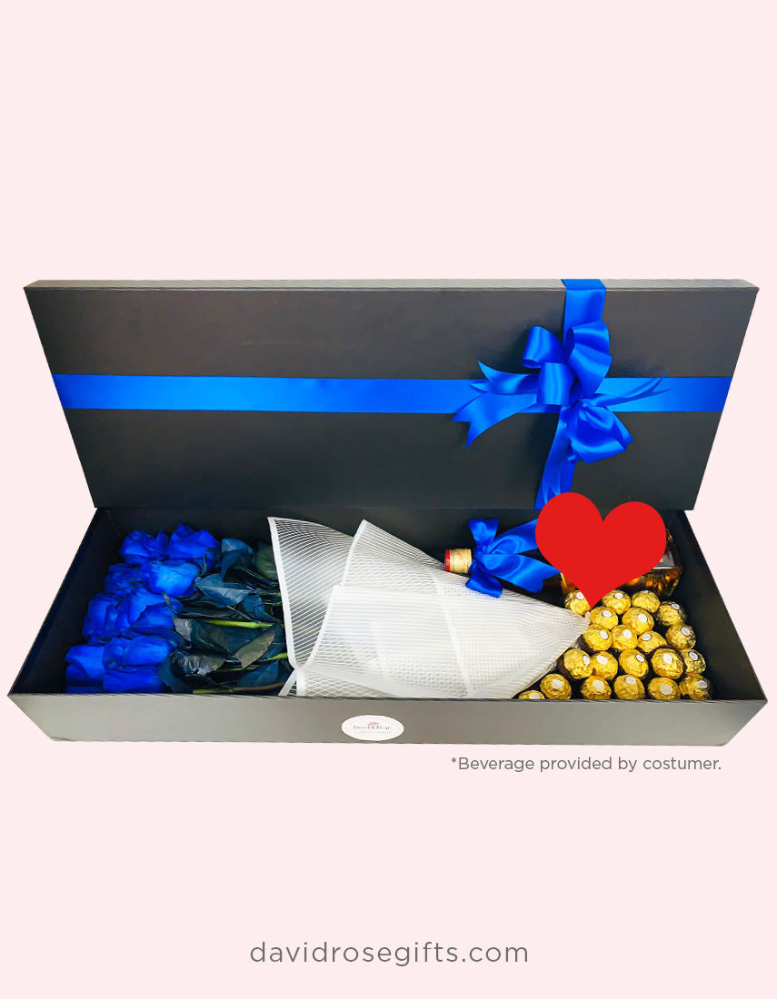 Magnificent  Box - Blue Roses