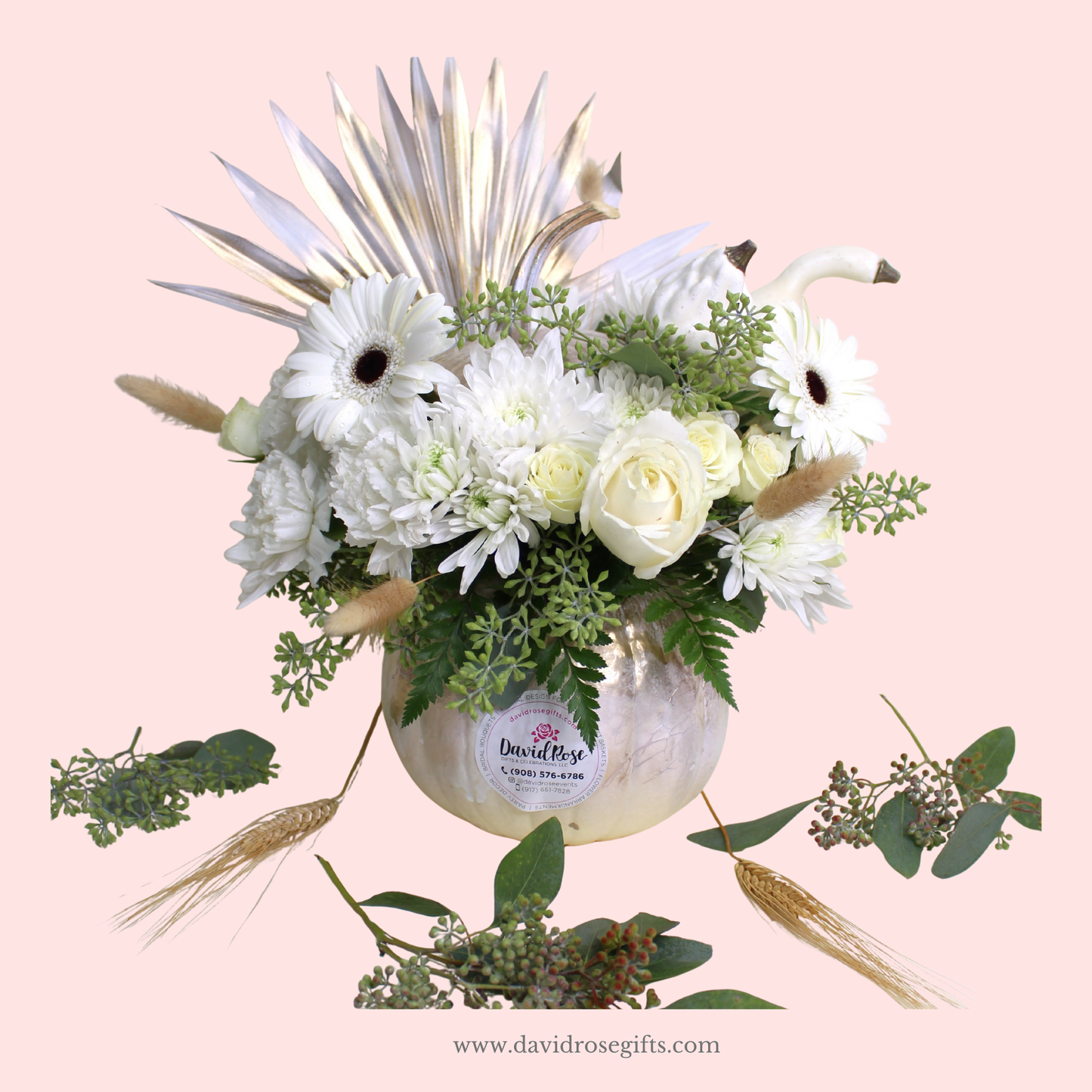 White Pumpkin Bouquet