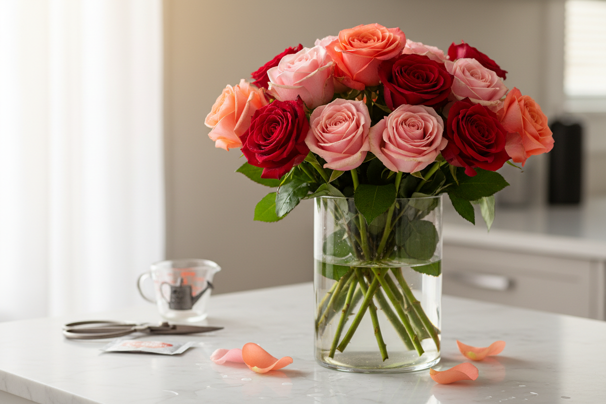 Keep Birthday Roses Fresh Longer | Expert Rose Care Tips – David Rose ...