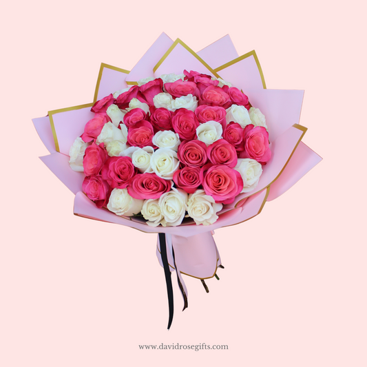 Ramo Buchon Pink and White