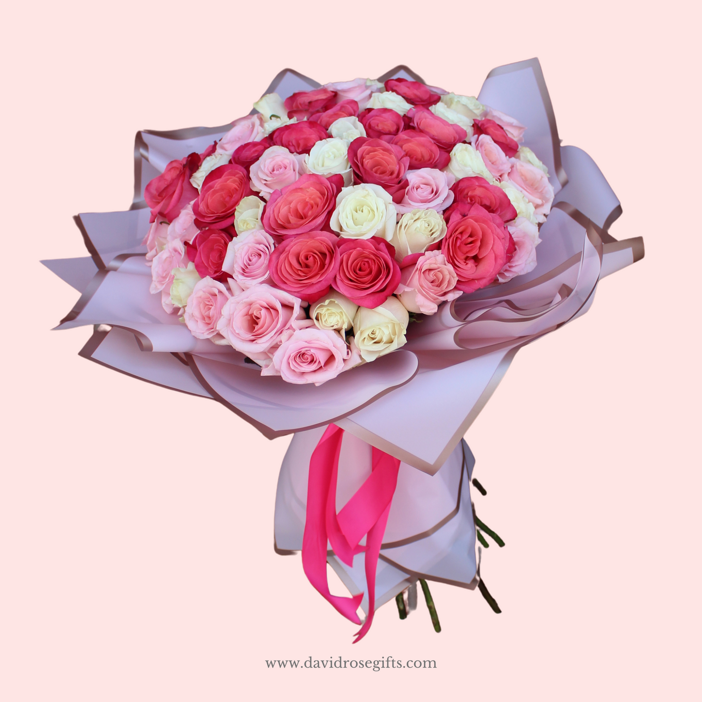 Ramo Buchon Pink and White