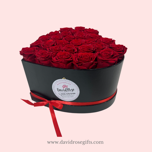 Magnificent Preserved Red Roses