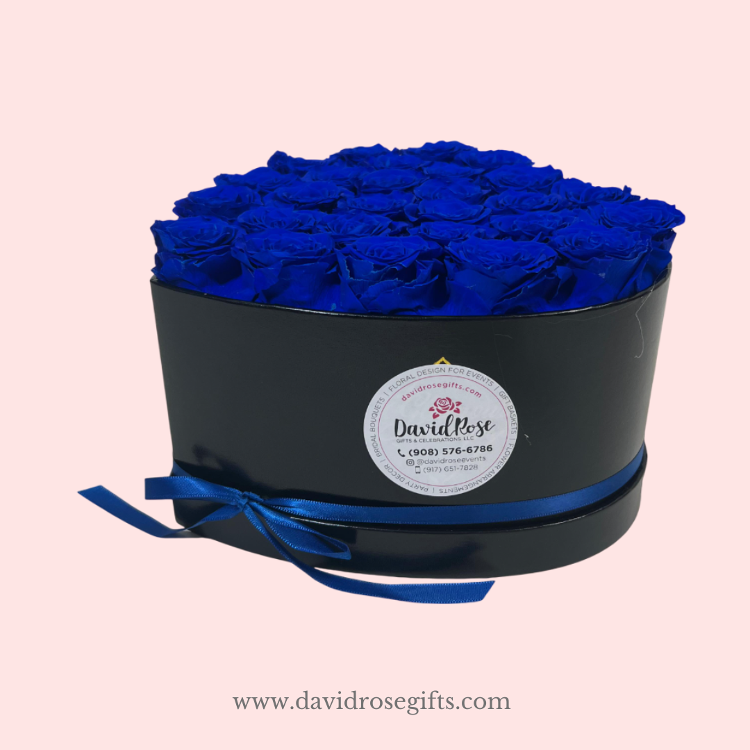 Magnificent Preserved Blue Roses