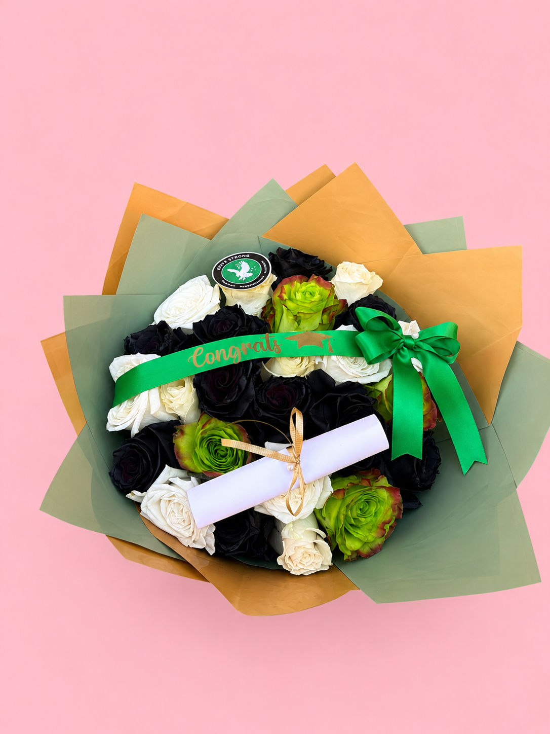 Ramo Buchon Graduation- Black,White & Green
