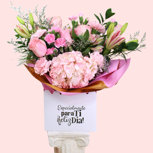 Especialmente para ti (White Box)- Pink Flowers