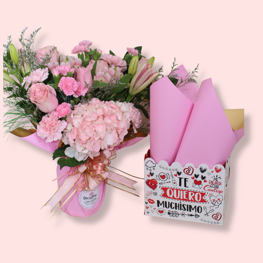 Te Quiero Muchisimo - Pink Flowers