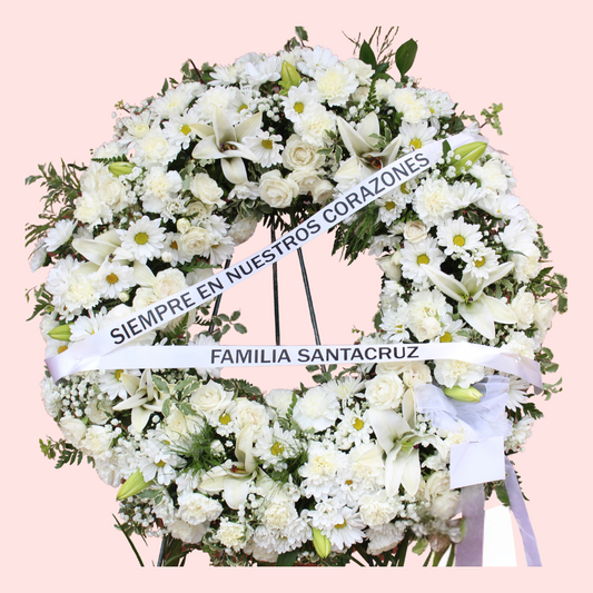 White Blossom Standing Spray
