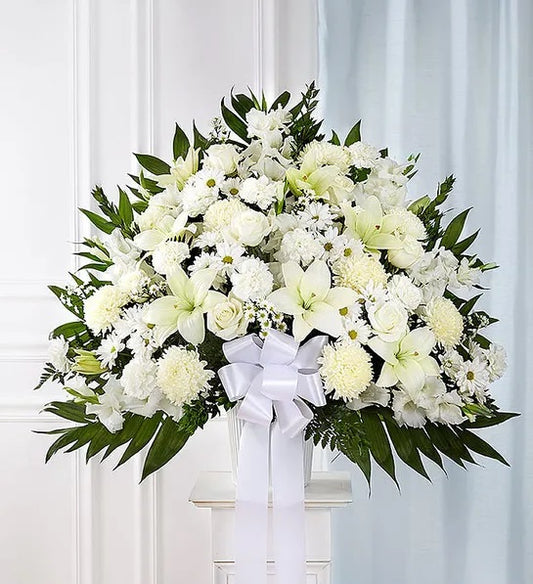 Heartfelt Sincerity -  Perfect White Basket