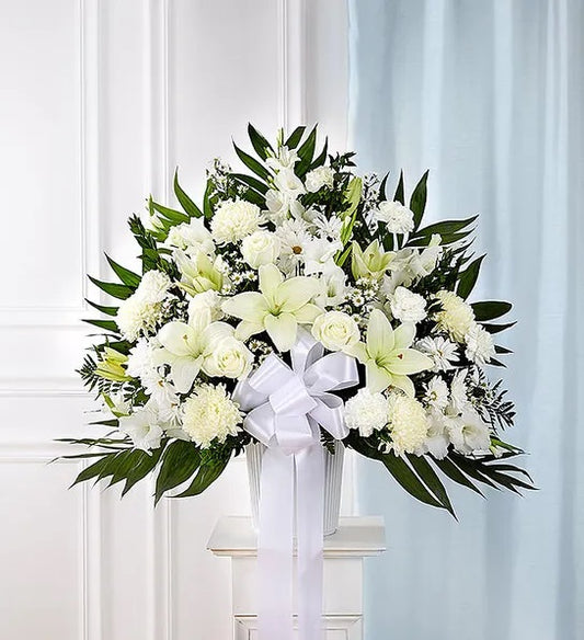Heartfelt Sincerity -  Perfect White Basket