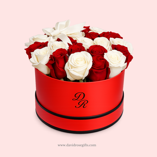 Red & White Roses Box