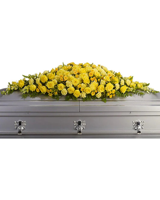 Warm Hearts Casket Spray