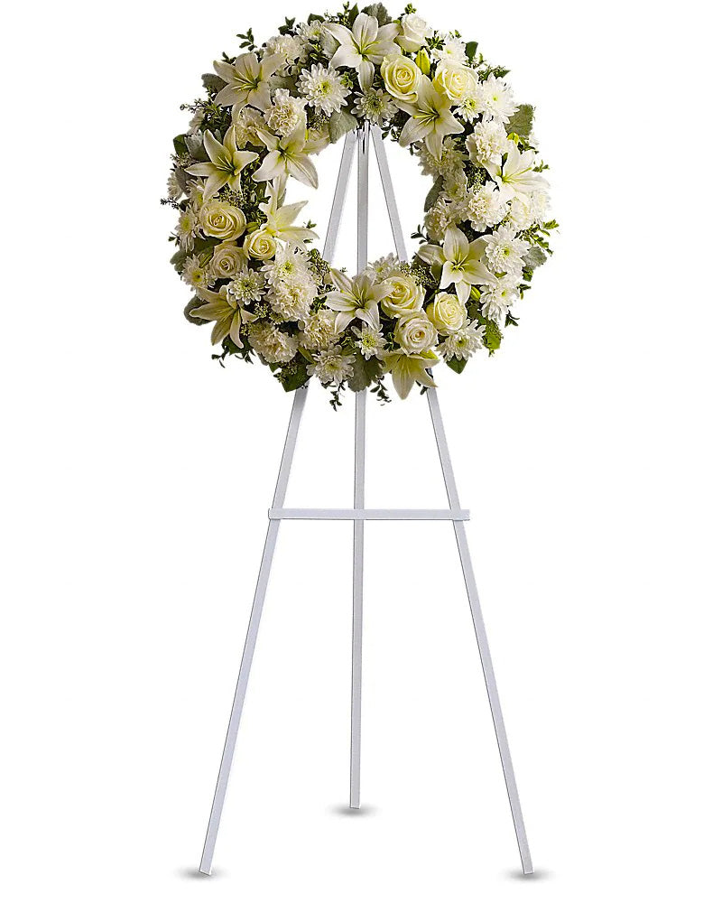 White Blossom Standing Spray