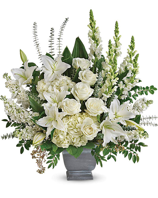 White Serenity Basket