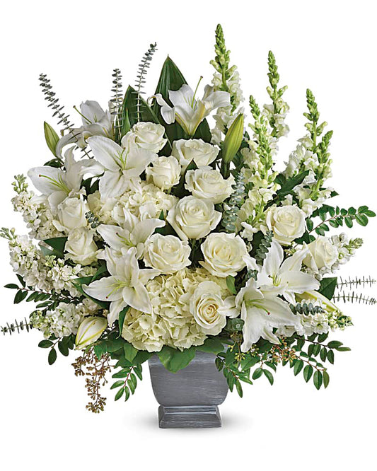 White Serenity Basket
